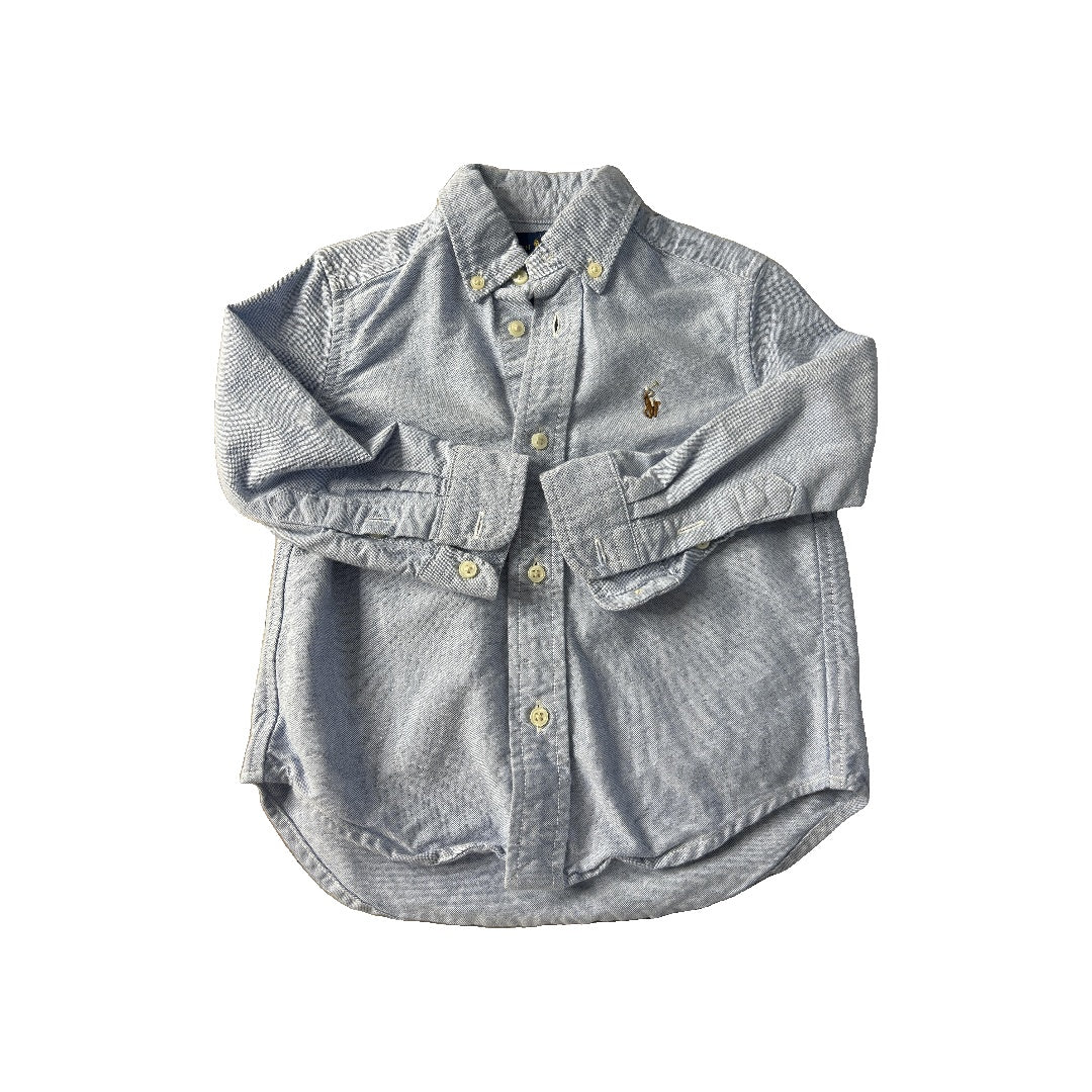 Ralph Lauren Boys Light Blue Button Down Short Sleeve Size: 2T Light Blue