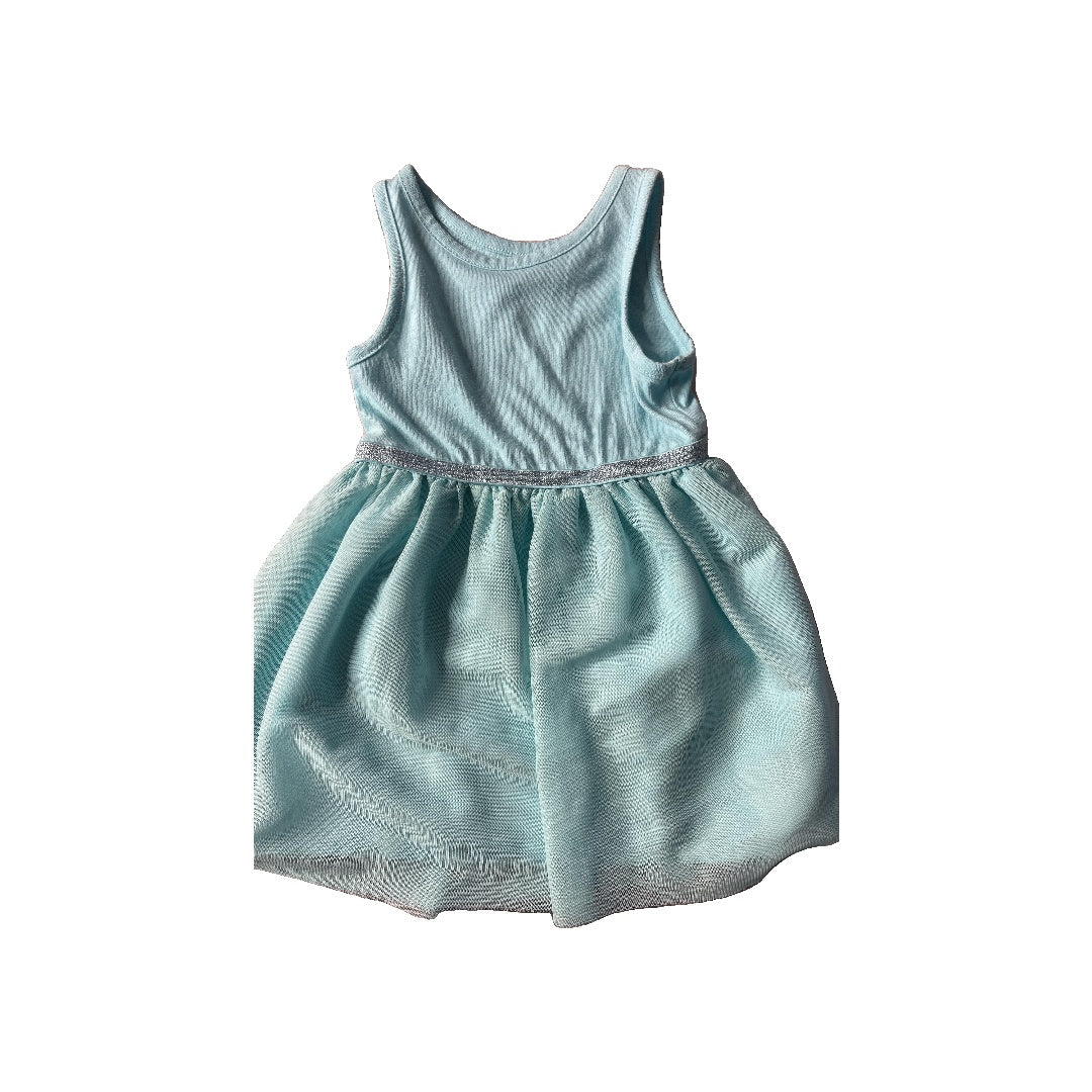 Cat & Jack Girls Light Blue Dress Size: 12-18 months Light Blue