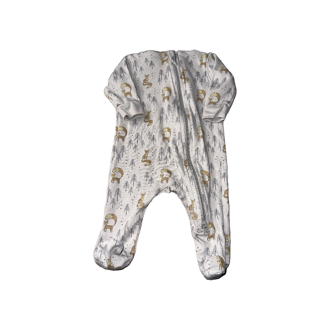 Feather Baby Unisex Light Blue Pajamas Size: Newborn Light Blue
