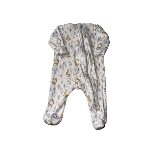 Feather Baby Unisex Light Blue Pajamas Size: Newborn Light Blue