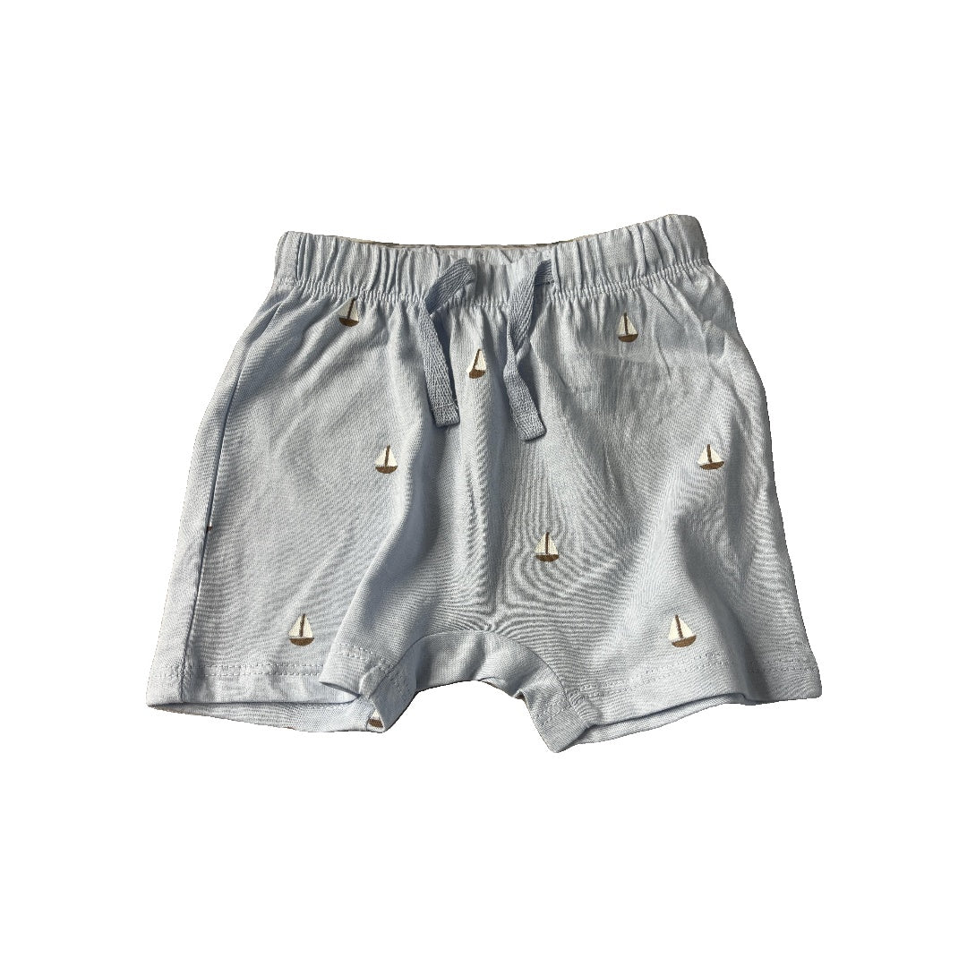 H&M Unisex Light Blue Shorts Size: 3-6 months Light Blue