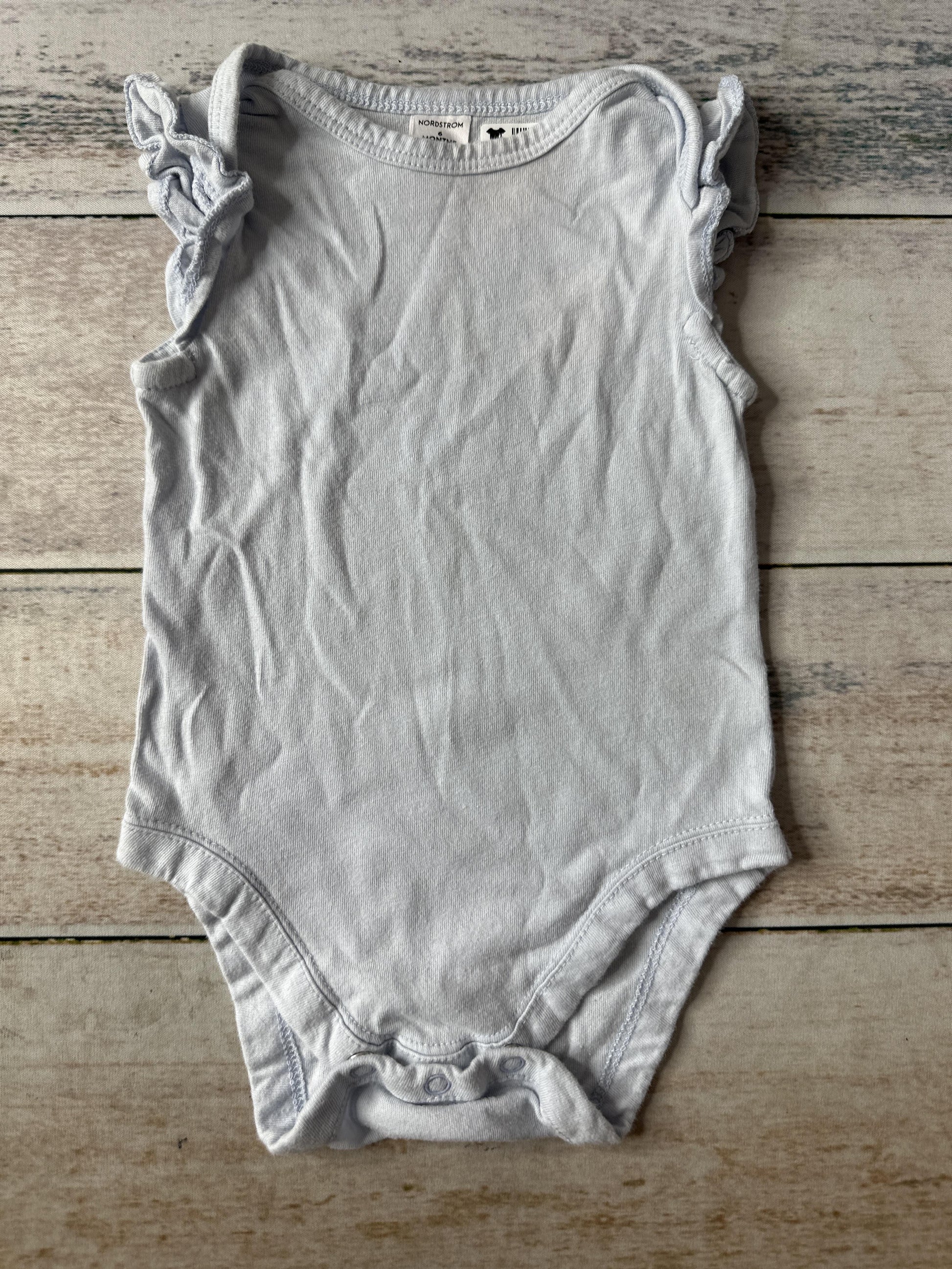 Nordstrom Girls Light Blue Onesie Size: 6 months Light Blue