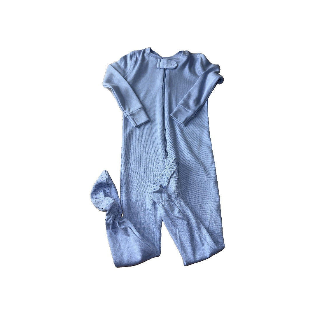 Primary Unisex Light Blue Pajamas Size: 12-18 months Light Blue