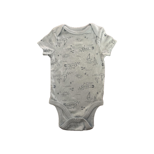 Cloud Island Unisex Light Blue Onesie Size: 6-9 months Light Blue