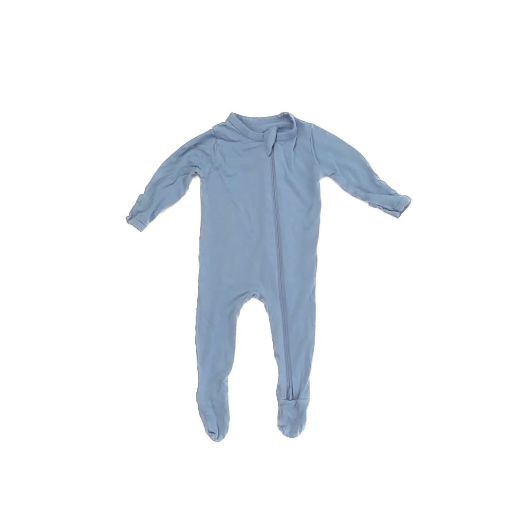 Kyte Boys Light Blue 1-piece footed Pajamas Size: 0-3 Months Light Blue