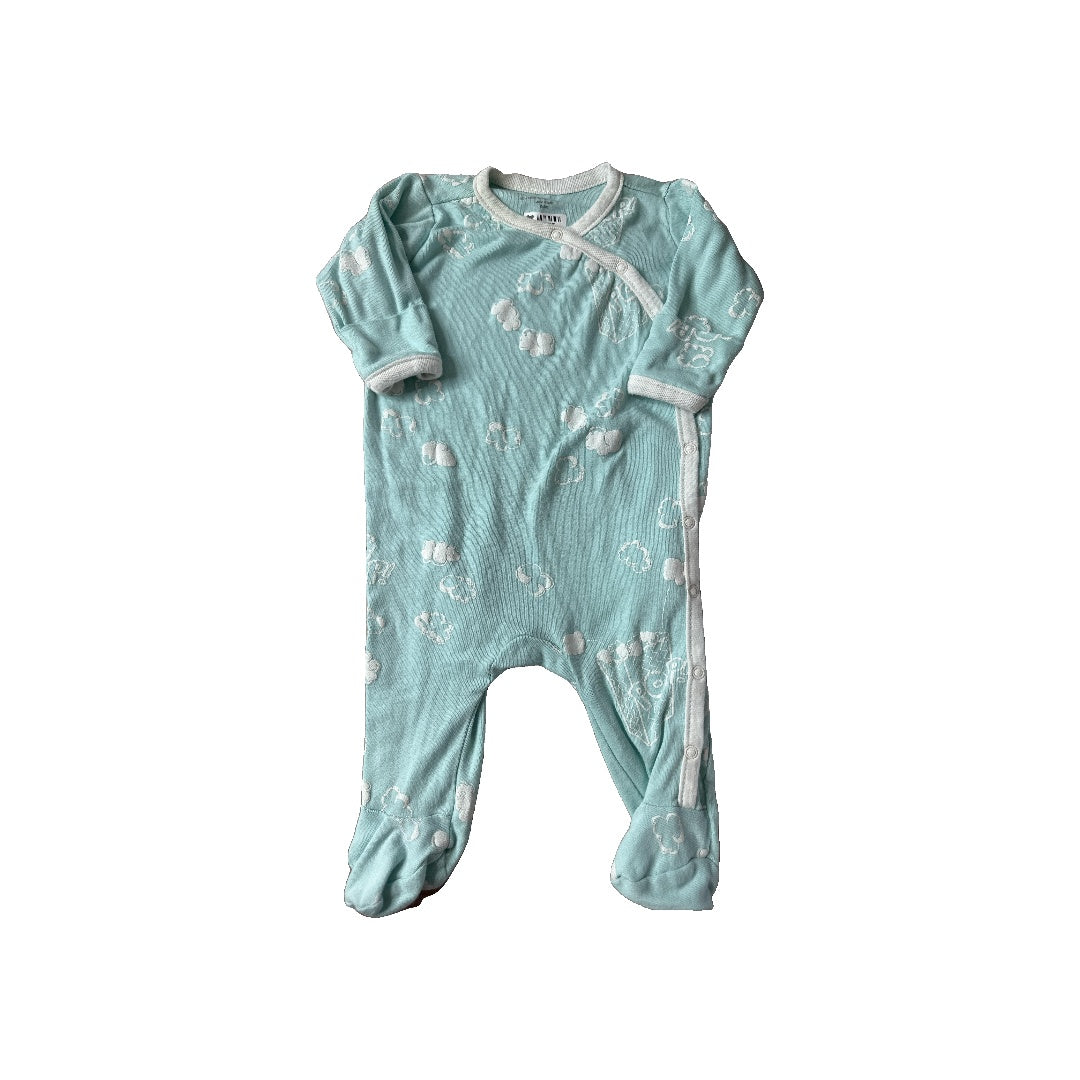 Under The Nile Unisex Light Blue Pajamas Size: 0-3 months Light Blue