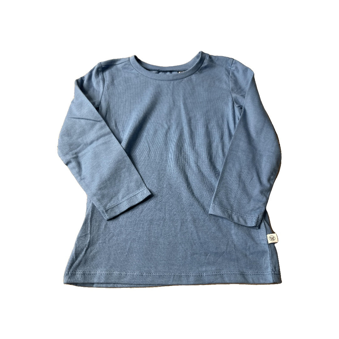 Honest Co Boys Light Blue Long Sleeve T-Shirt Size: 3T Light Blue