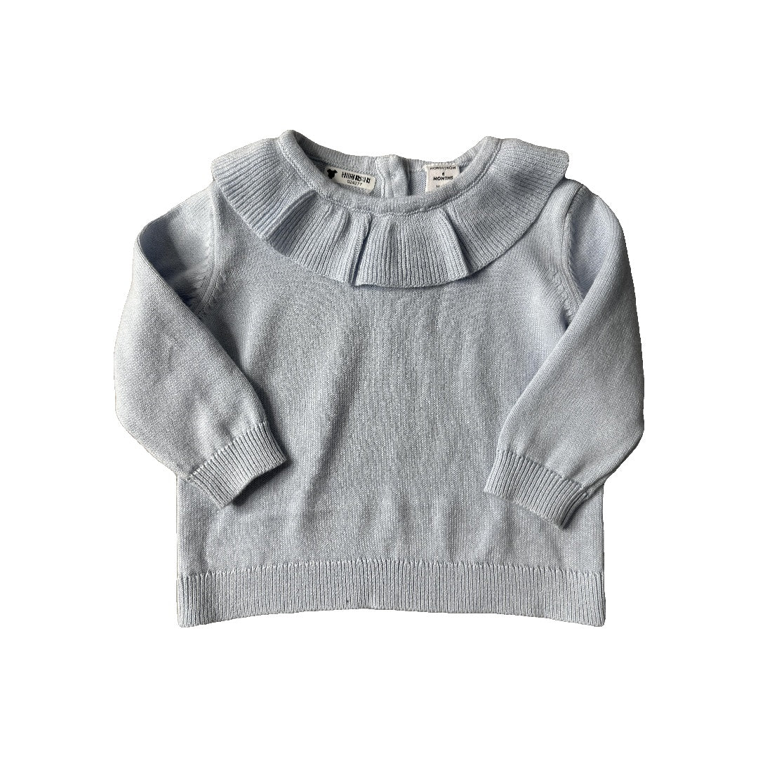 Nordstrom Girls Light Blue Sweater Size: 3-6 months Light Blue