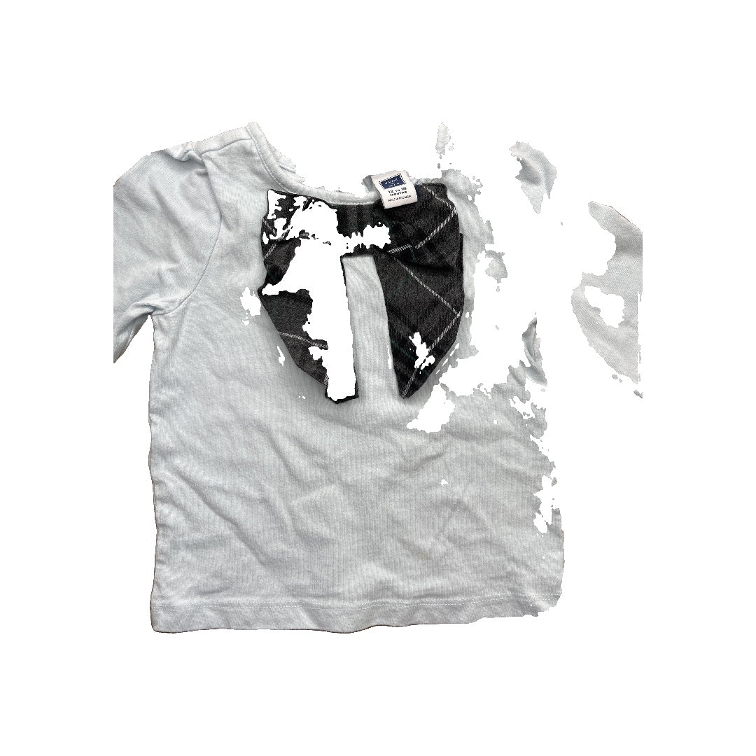 Janie and Jack Girls Light Blue Long Sleeve T-Shirt Size: 18 months Light Blue