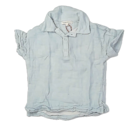 The Sunday Collective Boys Light Blue Polo Shirt Size: 3T Light Blue