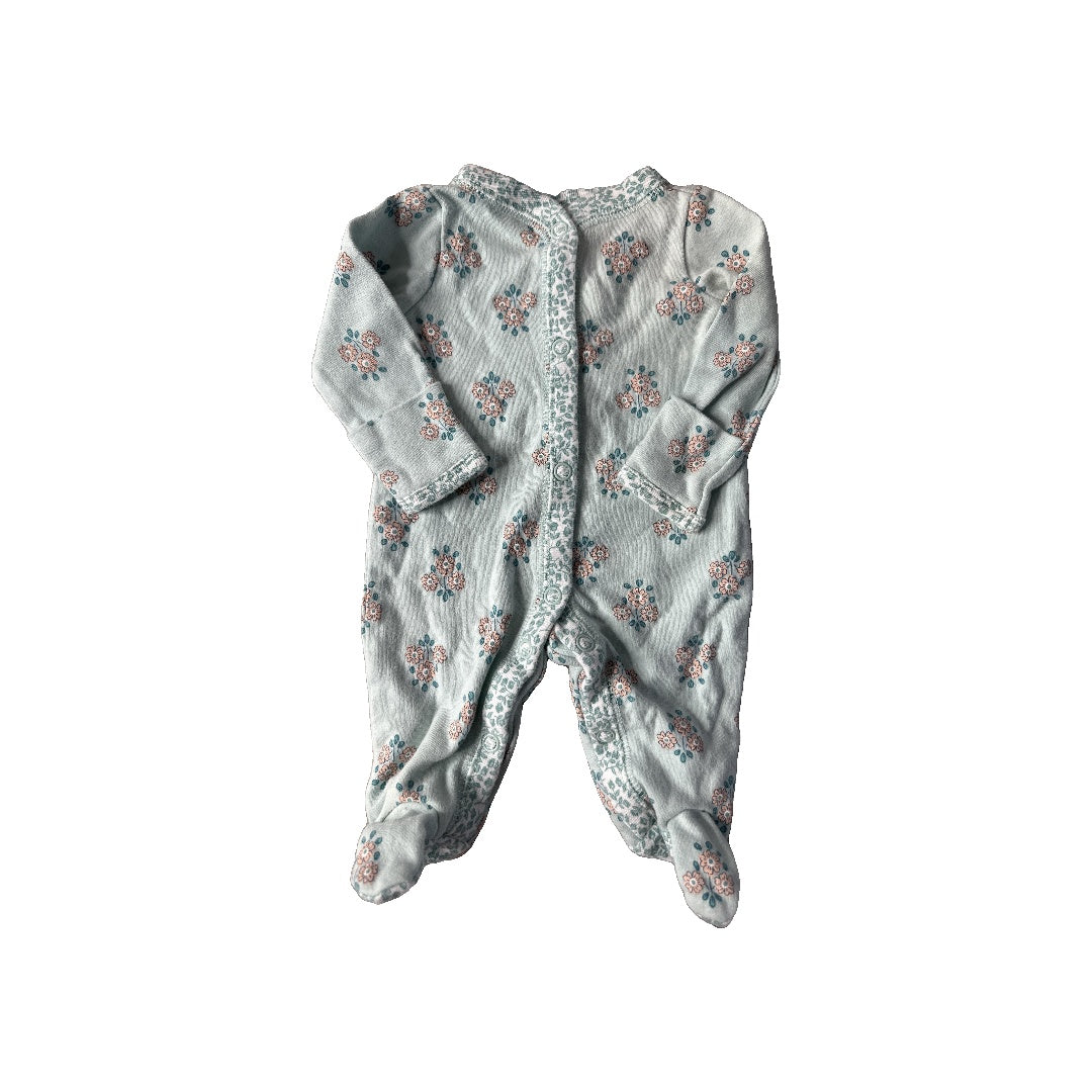 Carters Girls Light Blue Pajamas Size: Preemie Light Blue