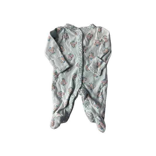 Carters Girls Light Blue Pajamas Size: Preemie Light Blue