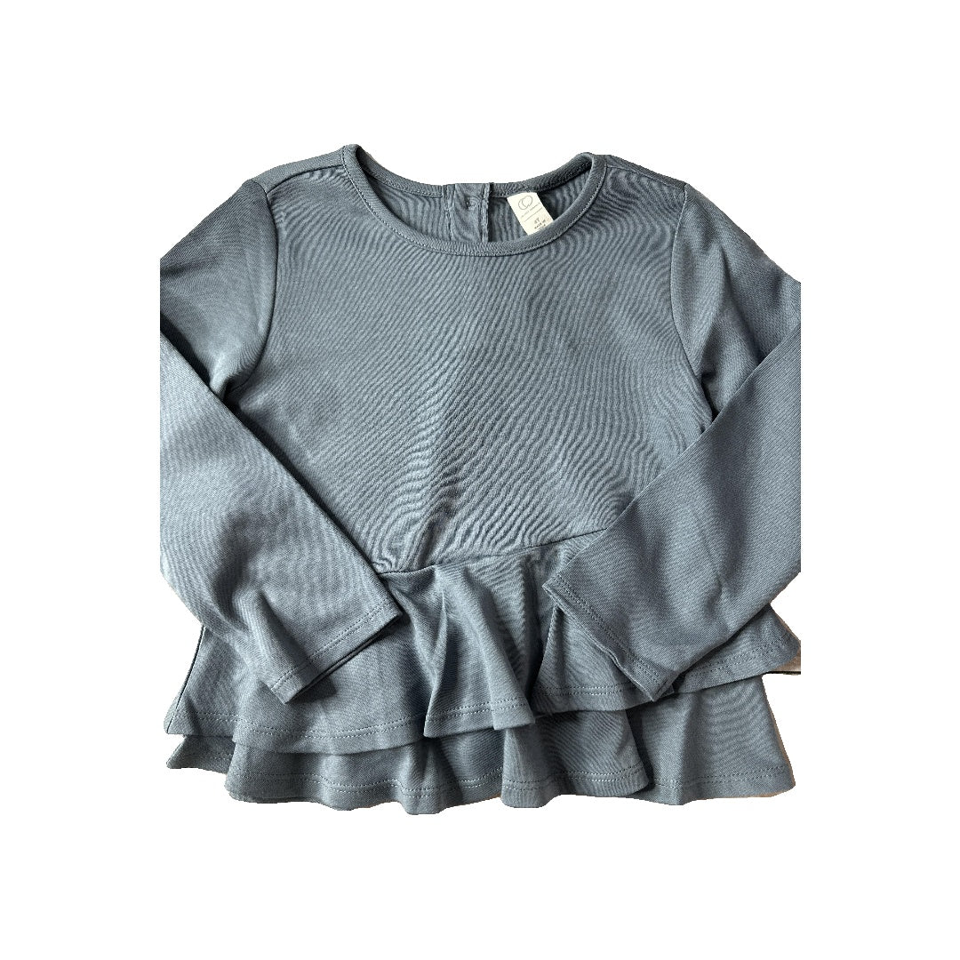 Colored Organics Girls Light Blue Long Sleeve T-Shirt Size: 4T Light Blue