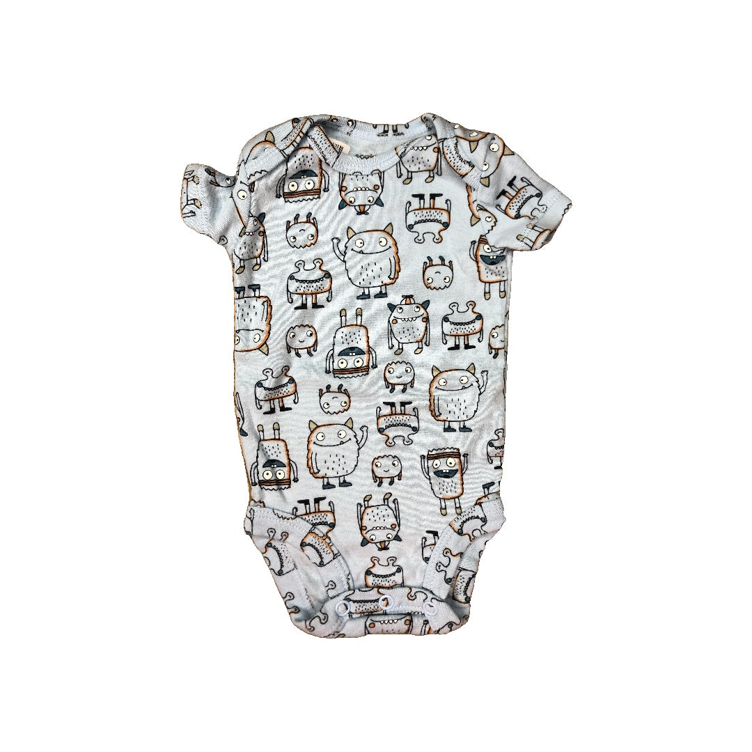 Carters Unisex Light Blue Onesie Size: Newborn Light Blue