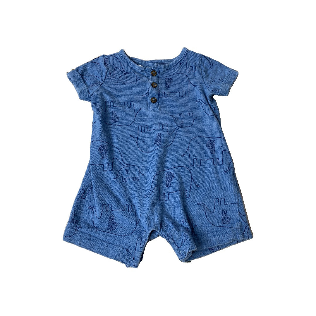 Carters Boys Light Blue Romper Size: 9 months Light Blue