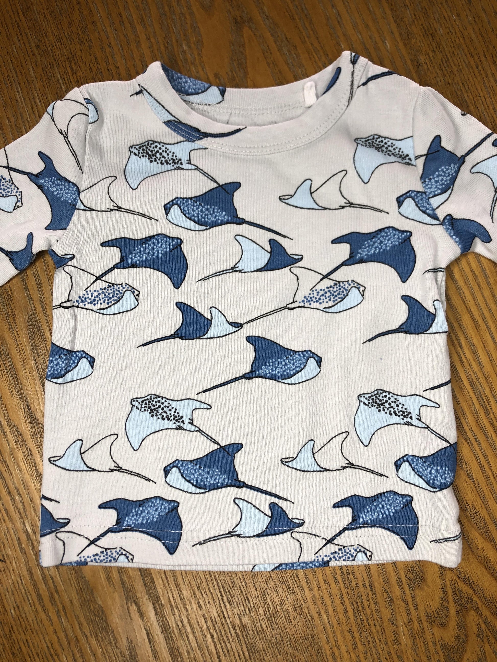 Oliver & Rain Unisex Light Blue Pajamas Size: 6 months Light Blue