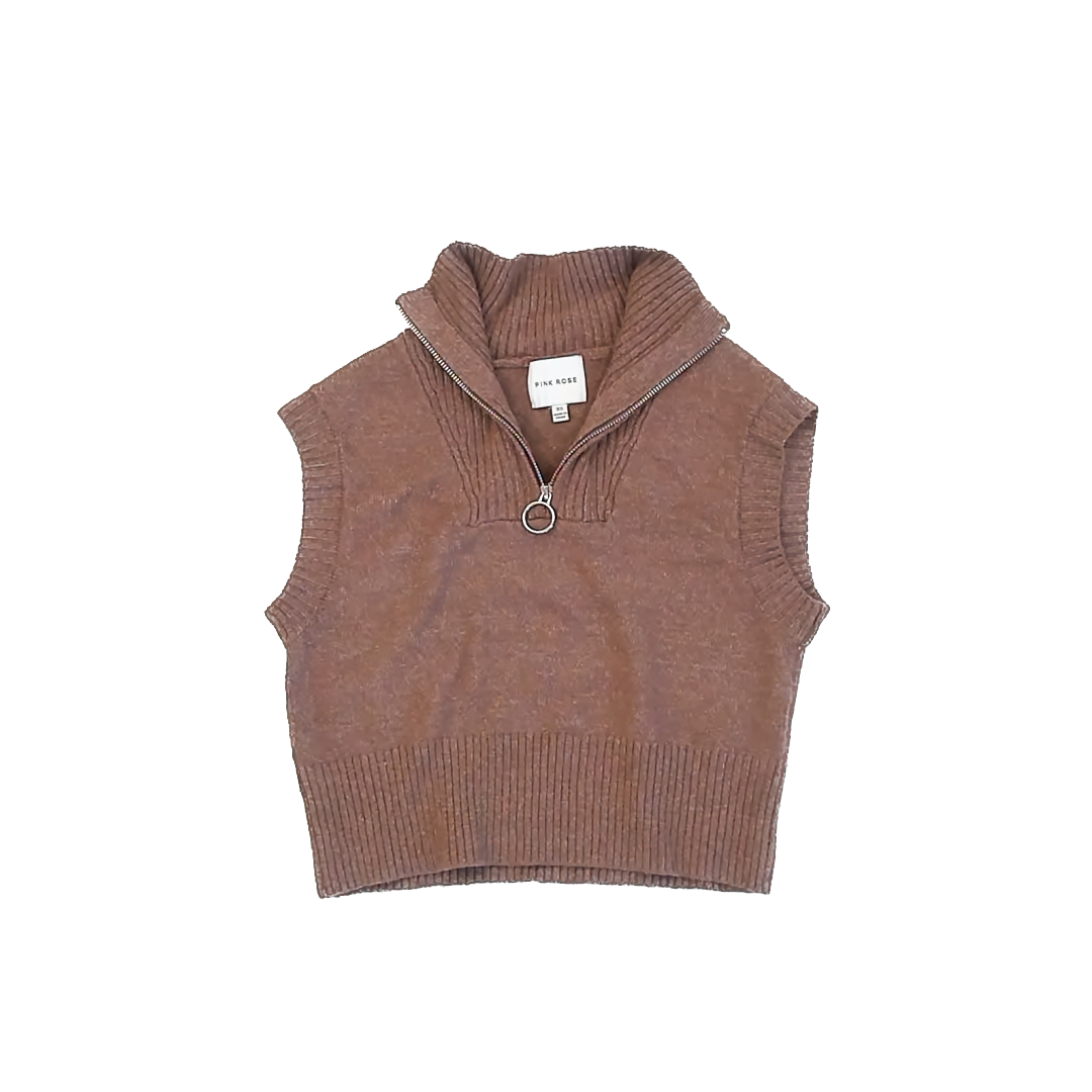 Pink Rose Girls Light Brown Sweater Size: xs Light Brown