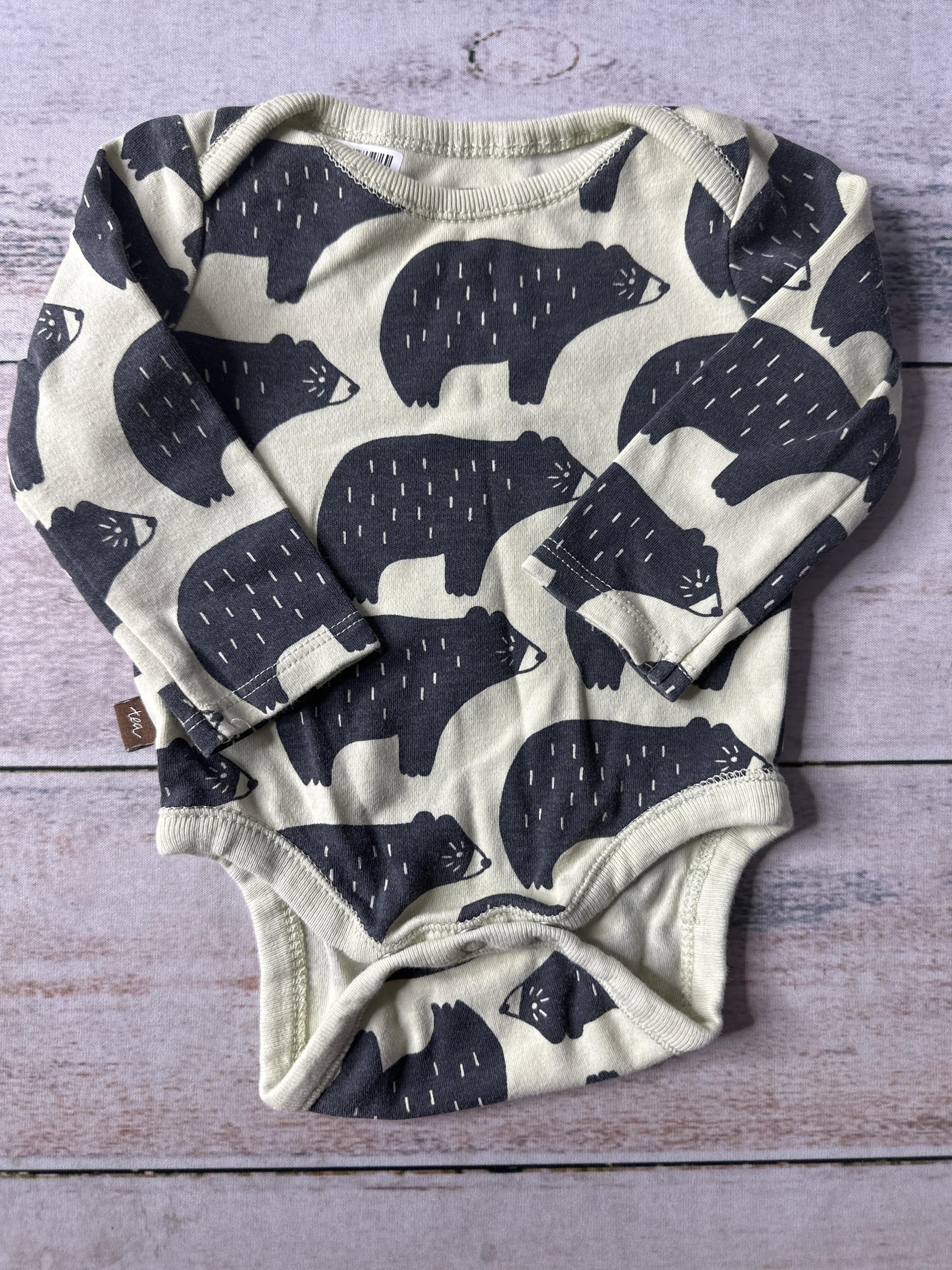 Tea Unisex light green | bears Onesie Size: 0-3 months light green | bears