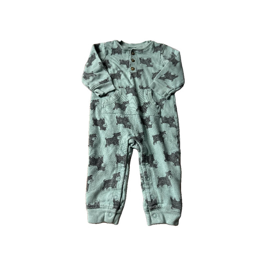 Carters Unisex light green | bears Long Sleeve Outfit Size: 12 months light green | bears