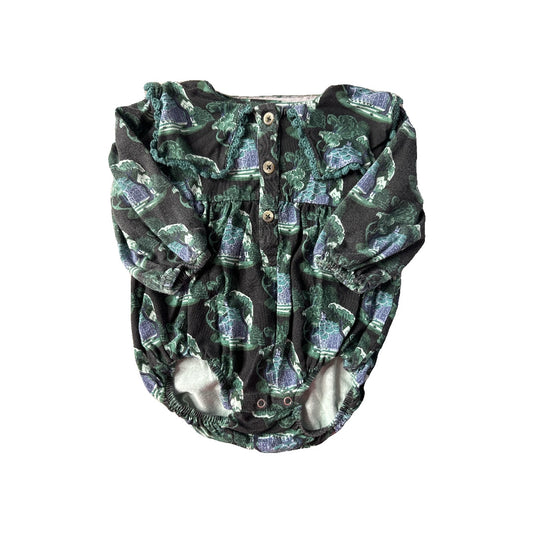 Kate Quinn Girls light green | Black | Light Blue Long Sleeve Outfit Size: 12-18 months light green | Black | Light Blue