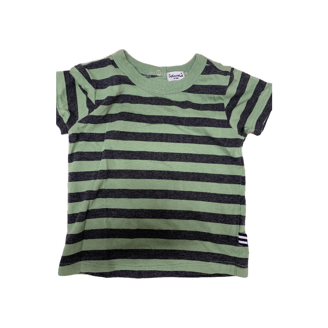 Splendid Boys light green | Black | Pattern T-Shirt Size: 3-6 months light green | Black | Pattern