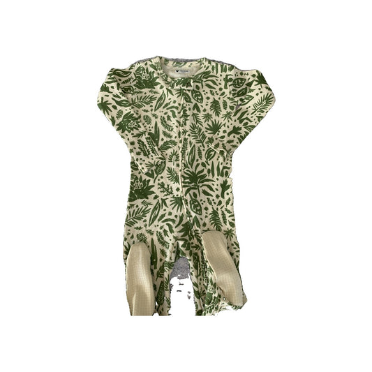 L‚Äôoved Baby Boys light green | cream | Flowers Pajamas Size: 9-12 Months light green | cream | Flowers