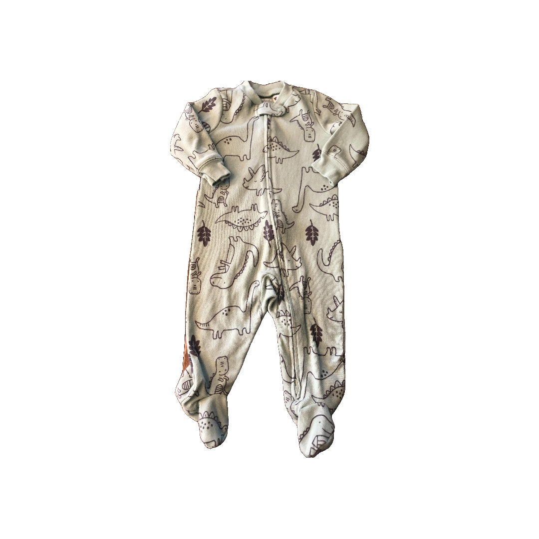 Carters Boys light green | Dinosaur Pajamas Size: 3-6 months light green | Dinosaur