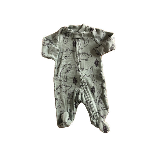 Carters Boys light green | Dinosaur Pajamas Size: 3 months light green | Dinosaur