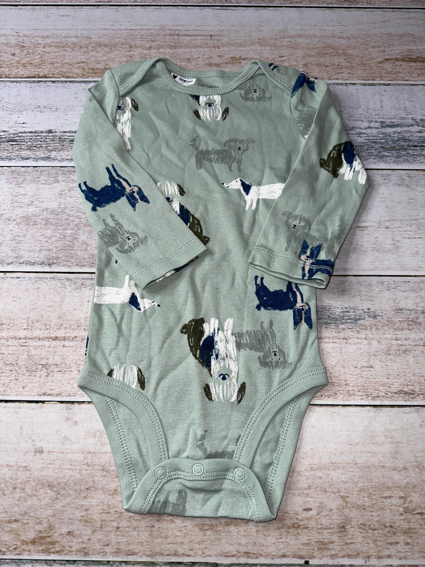 Carters Boys light green | Dogs Onesie Size: 18 months light green | Dogs