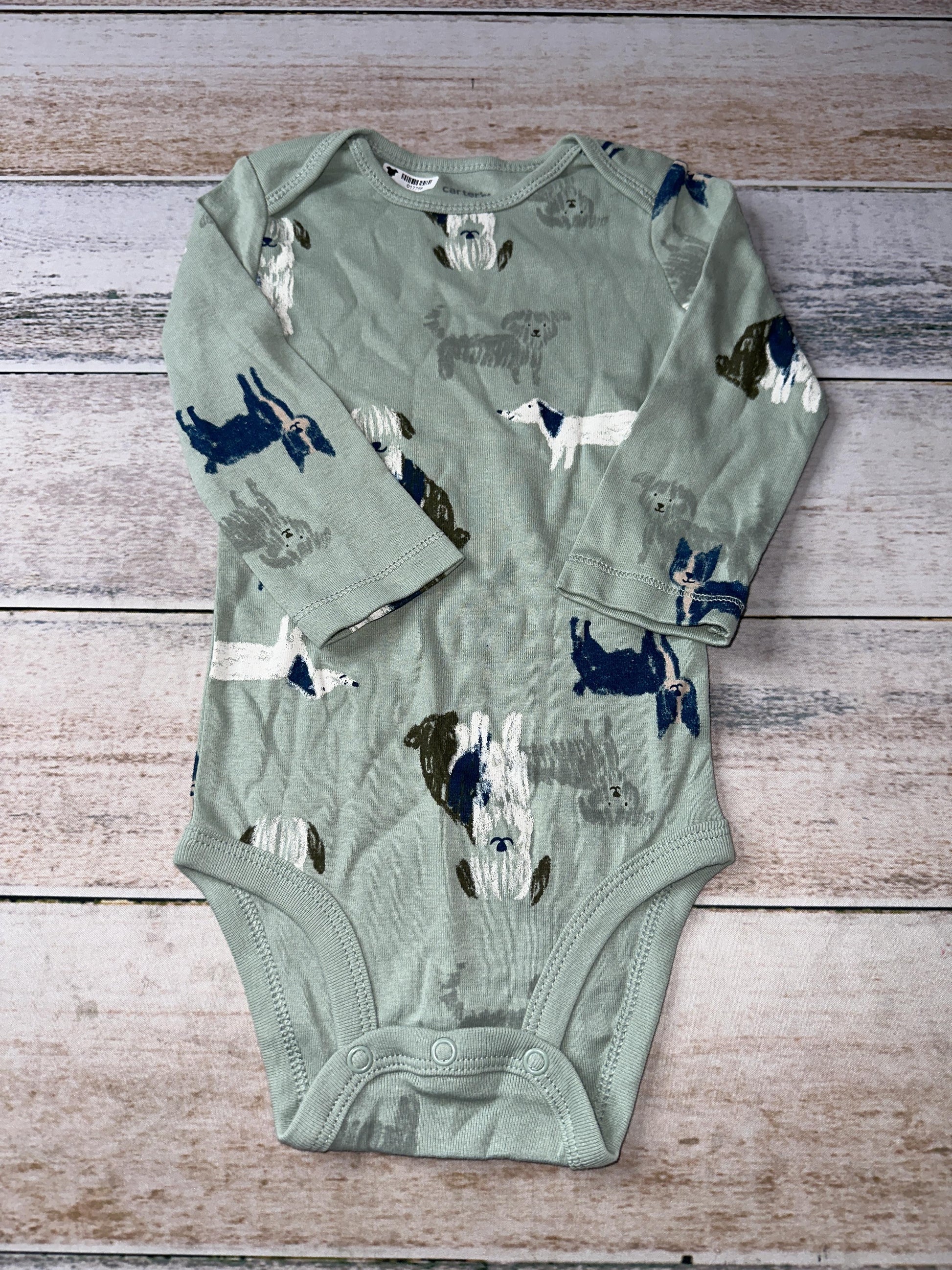 Carters Boys light green | Dogs Onesie Size: 18 months light green | Dogs