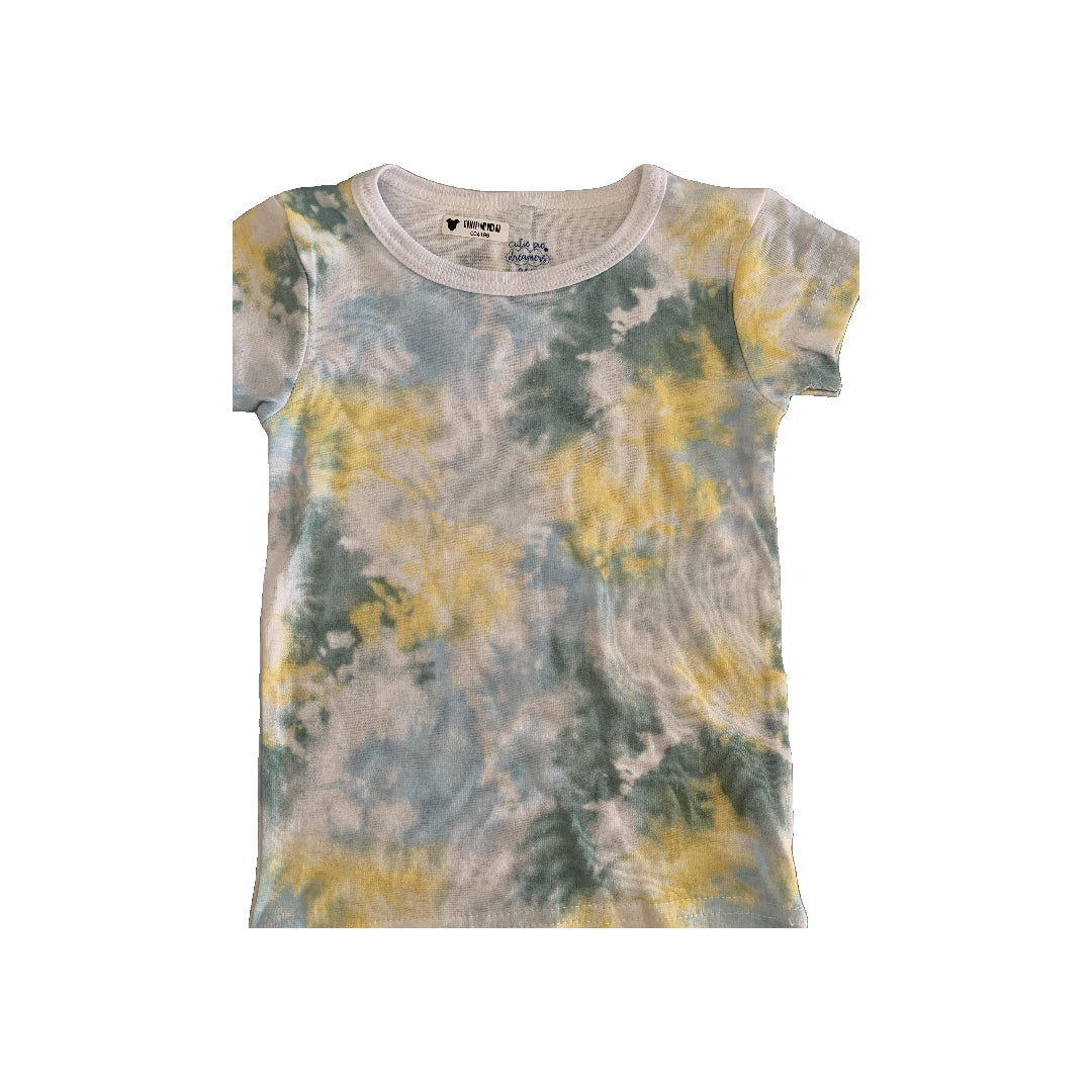 Cutie Pie Dreamers Girls light green | Light Blue | White | Tie Dye Pajamas Size: 24 months light green | Light Blue | White | Tie Dye