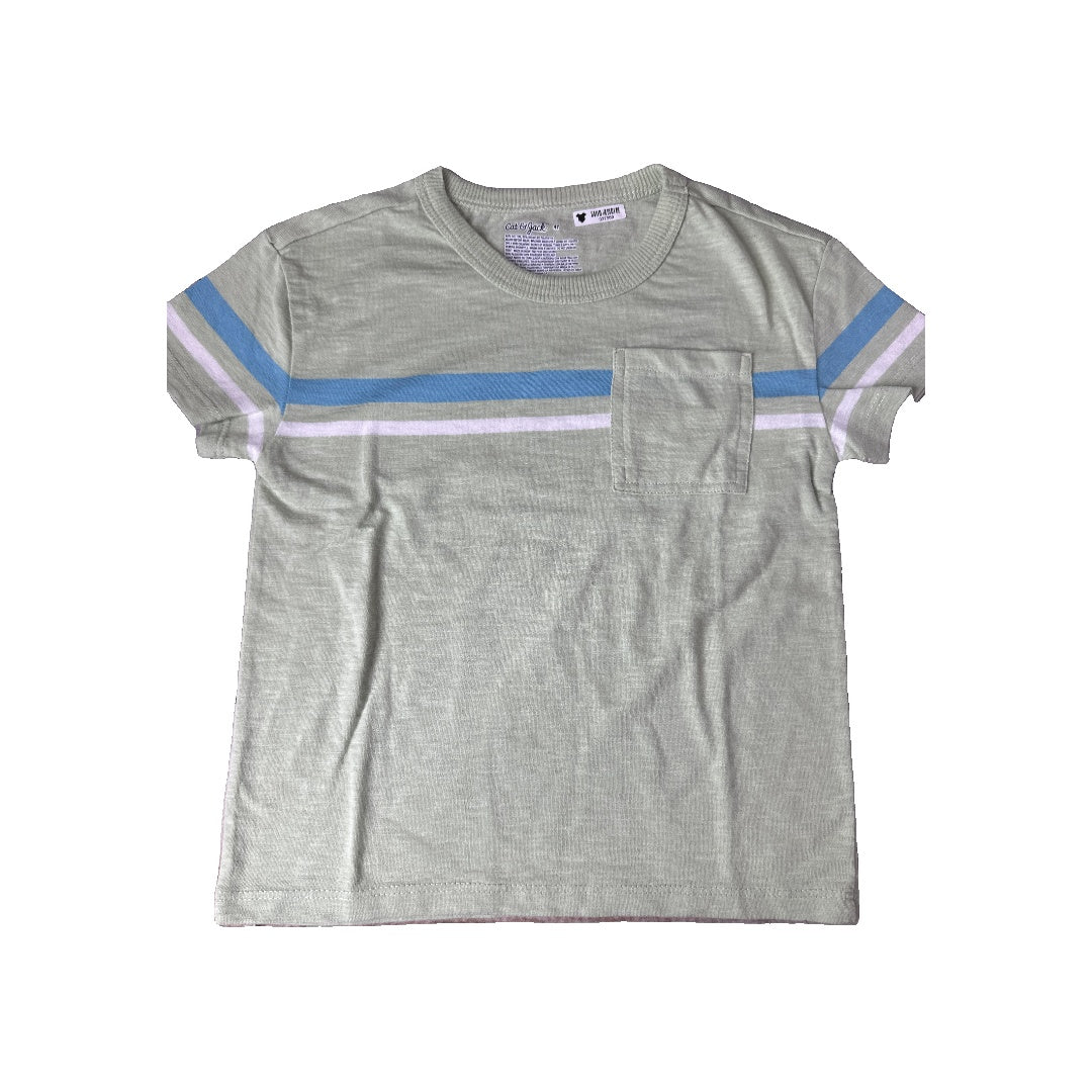 Cat & Jack Unisex light green | Light Blue | White T-Shirt Size: 4T light green | Light Blue | White