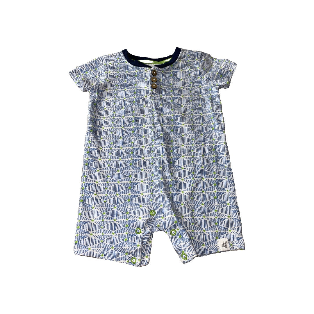 Burt's Bees Unisex light green | Light Blue Romper Size: 6-9 months light green | Light Blue