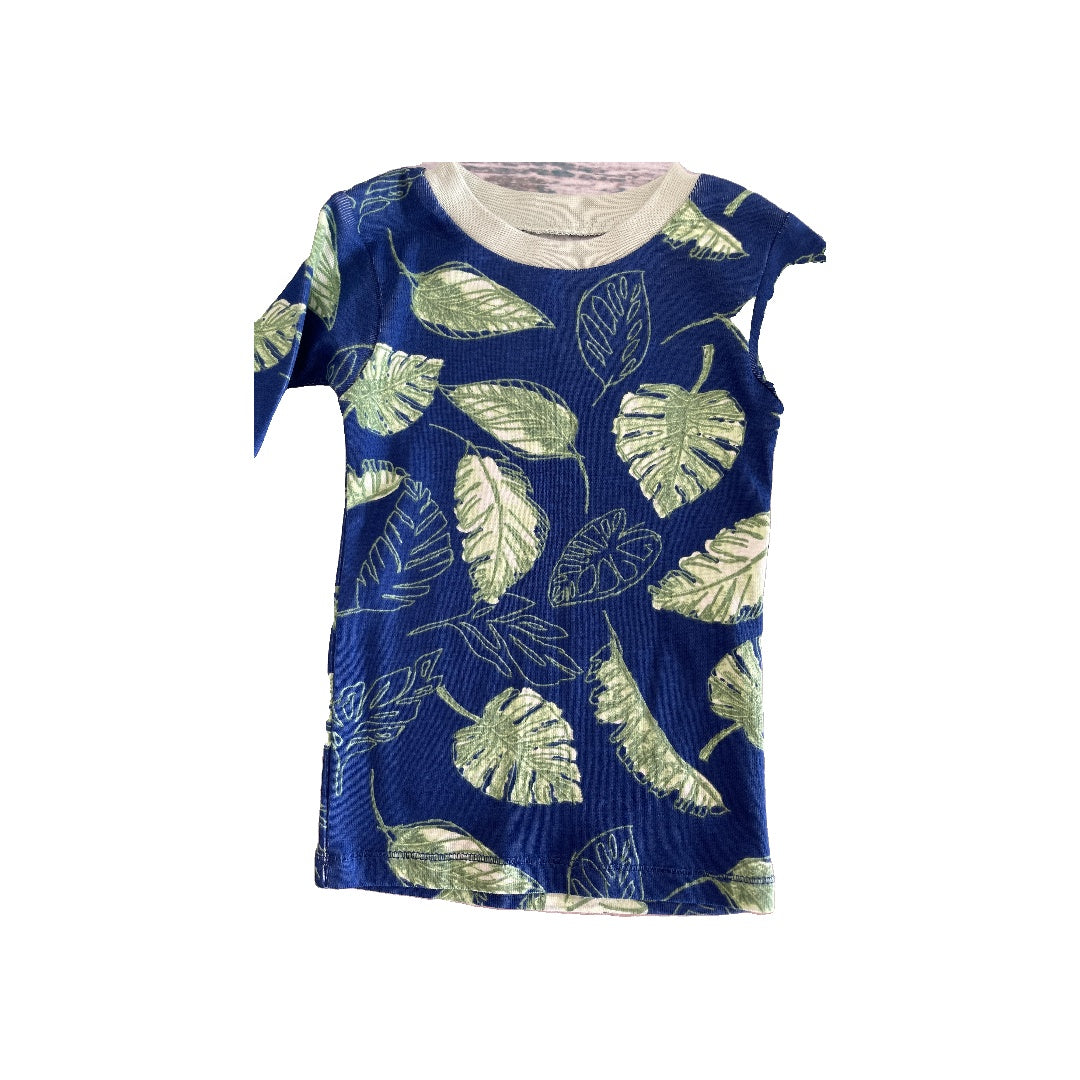 Burt's Bees Boys light green | Navy Blue Pajamas Size: 2T light green | Navy Blue