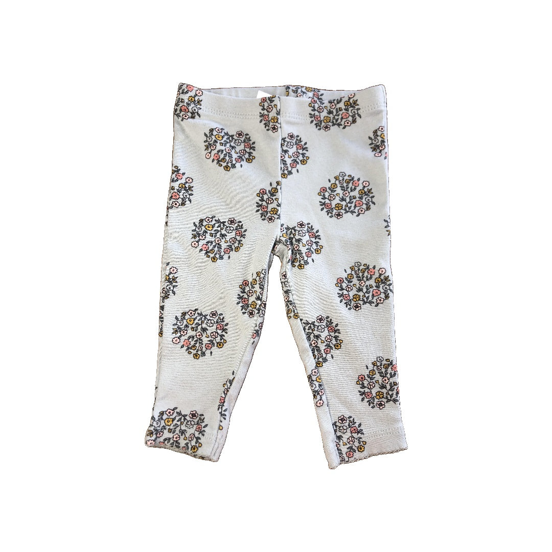 Carters Girls light green | Pink floral Pants Size: 6 months light green | Pink floral