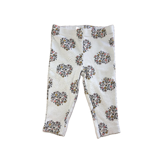 Carters Girls light green | Pink floral Pants Size: 6 months light green | Pink floral