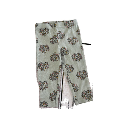 Carters Girls light green | Pink floral Pants Size: 12 months light green | Pink floral