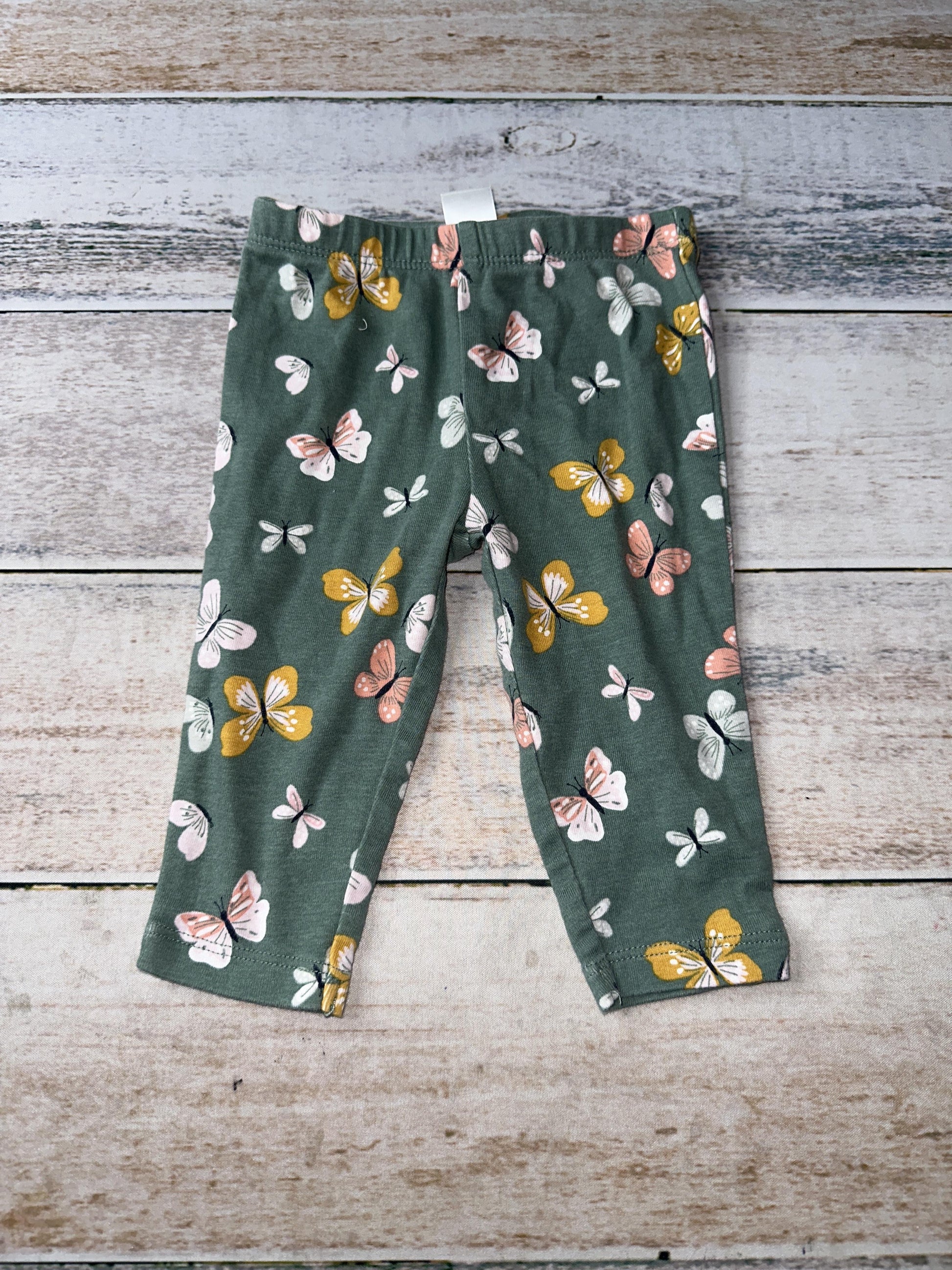 Carters Girls light green | pink | Yellow Pants Size: 3-6 months light green | pink | Yellow