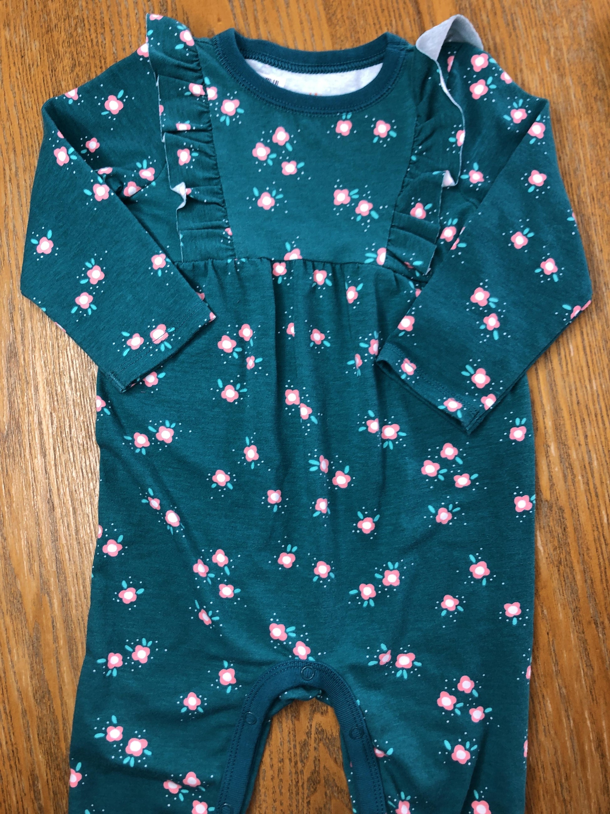 Cat & Jack Girls light green | pink Long Sleeve Outfit Size: 12 months light green | pink