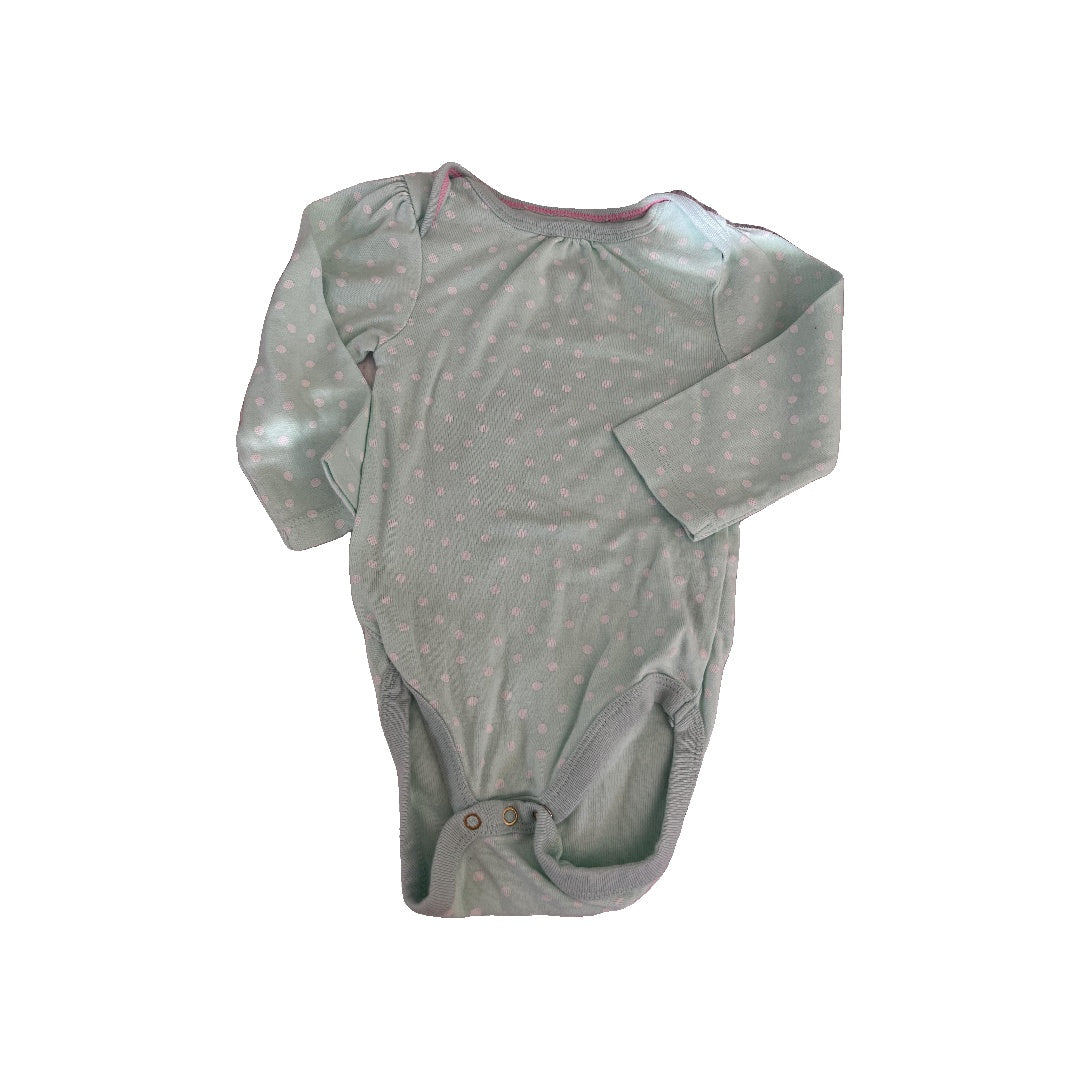 Cloud Island Girls light green | polka dot Long Sleeve Outfit Size: 6-9 months light green | polka dot