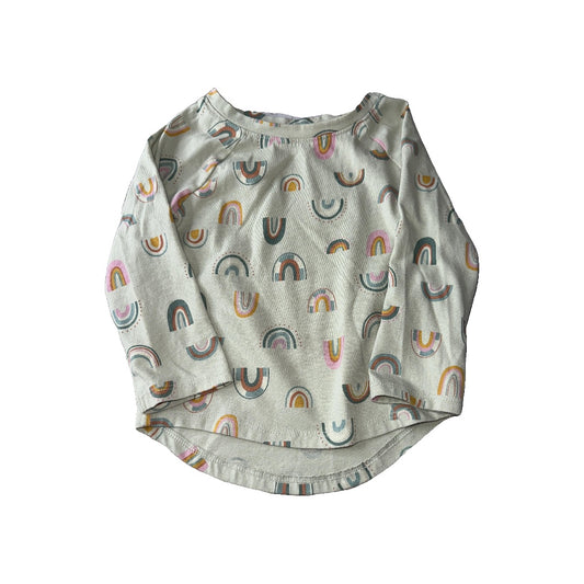 Cat & Jack Girls light green | Rainbow Long Sleeve T-Shirt Size: 18 months light green | Rainbow