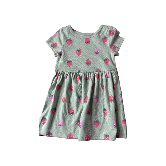 Cat & Jack Girls light green | Red Dress Size: 2T light green | Red