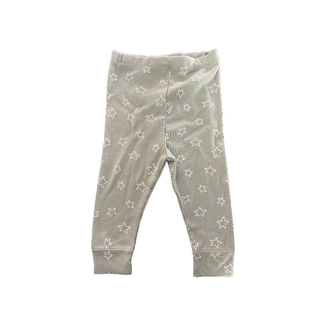 Cloud Island Unisex light green | Stars Pants Size: 3-6 months light green | Stars