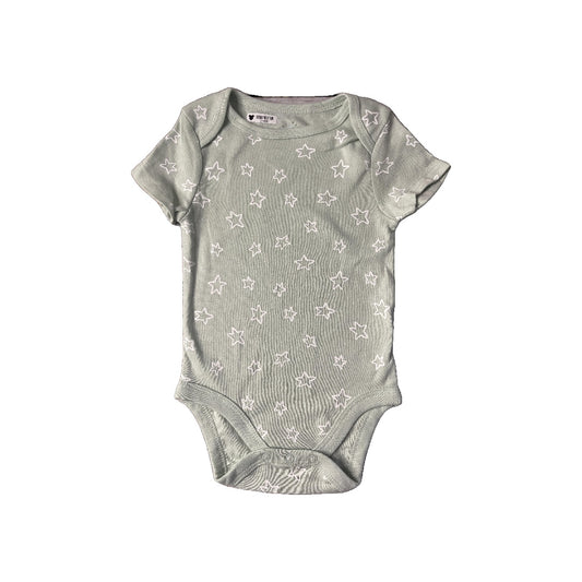 Cloud Island Unisex light green | Stars Onesie Size: 6-9 months light green | Stars