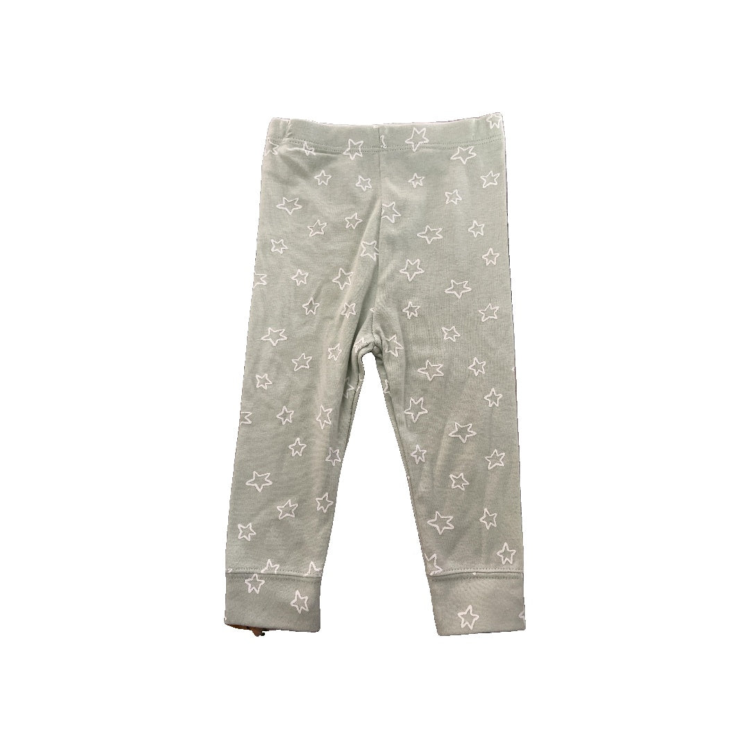 Cloud Island Unisex light green | Stars Pants Size: 6-9 months light green | Stars