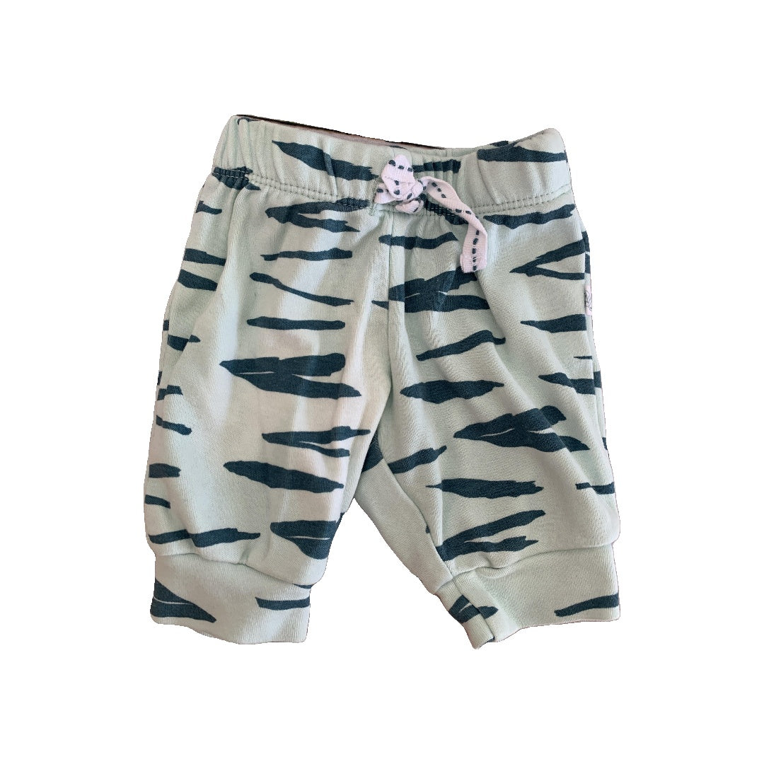 Oliver & Rain Boys light green | Striped Pants Size: Newborn light green | Striped
