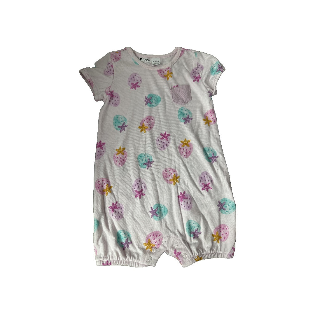 PL Baby Unisex light green | Turquoise | purple Button Down Short Sleeve Size: 18 months light green | Turquoise | purple