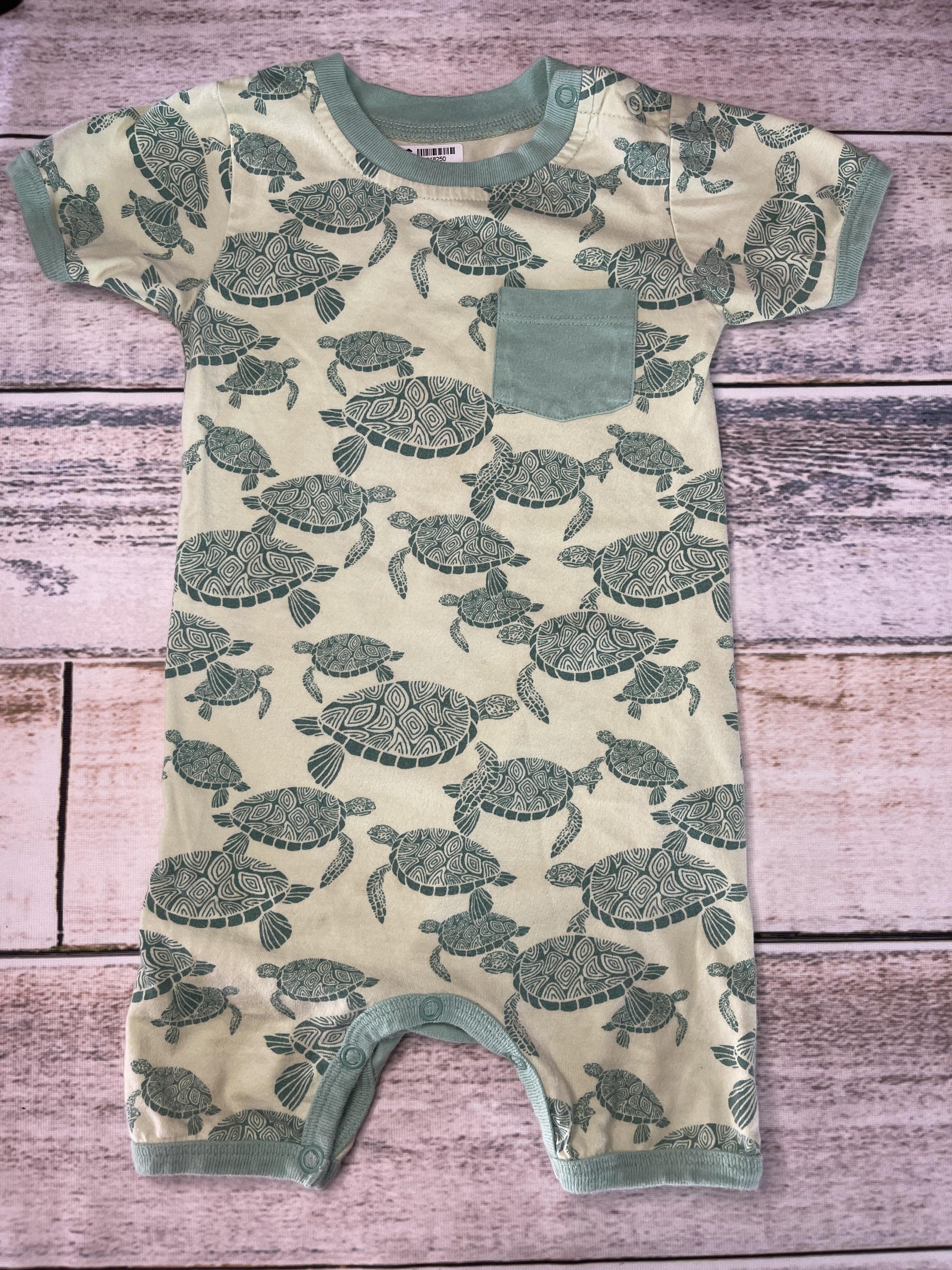 Cat & Dogma Unisex light green | Turtles Romper Size: 12-18 months light green | Turtles