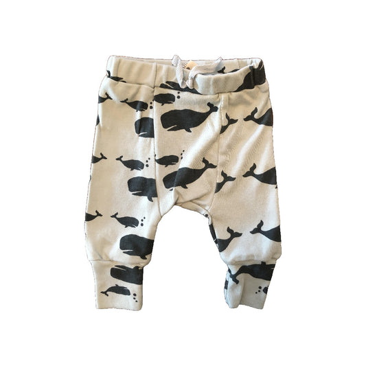 Kate Quinn Girls light green | whales Pants Size: 3-6 months light green | whales