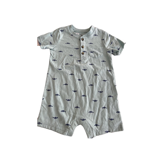 Just Born Boys light green | whales Romper Size: 18 months light green | whales
